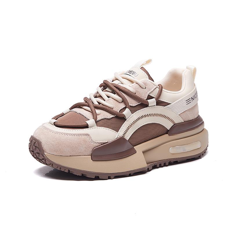 

Новые женские кроссовки, модные спортивные одинарные кроссовки на толстой подошве 40 коричневый