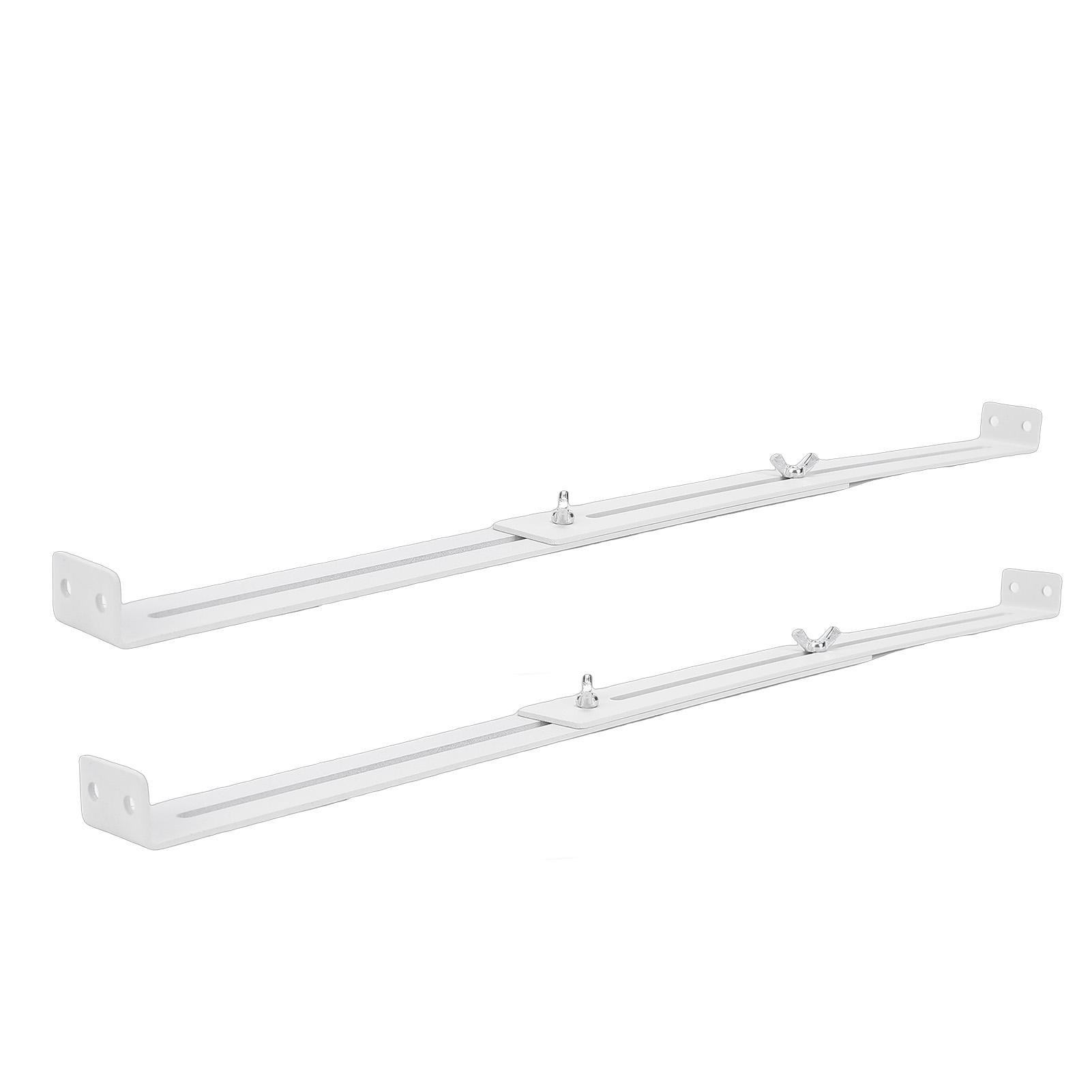 Kit de réparation de tiroir, 4 pièces d'équerres en acier au carbone pour renforcer les tiroirs en MDF, panneau de particules avec vis et écrous pour 14-24 pouces