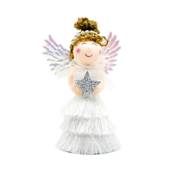 Christmas Tassel Skirt Angel Girl Doll Pendant Creative Xmas Hanging Decorations