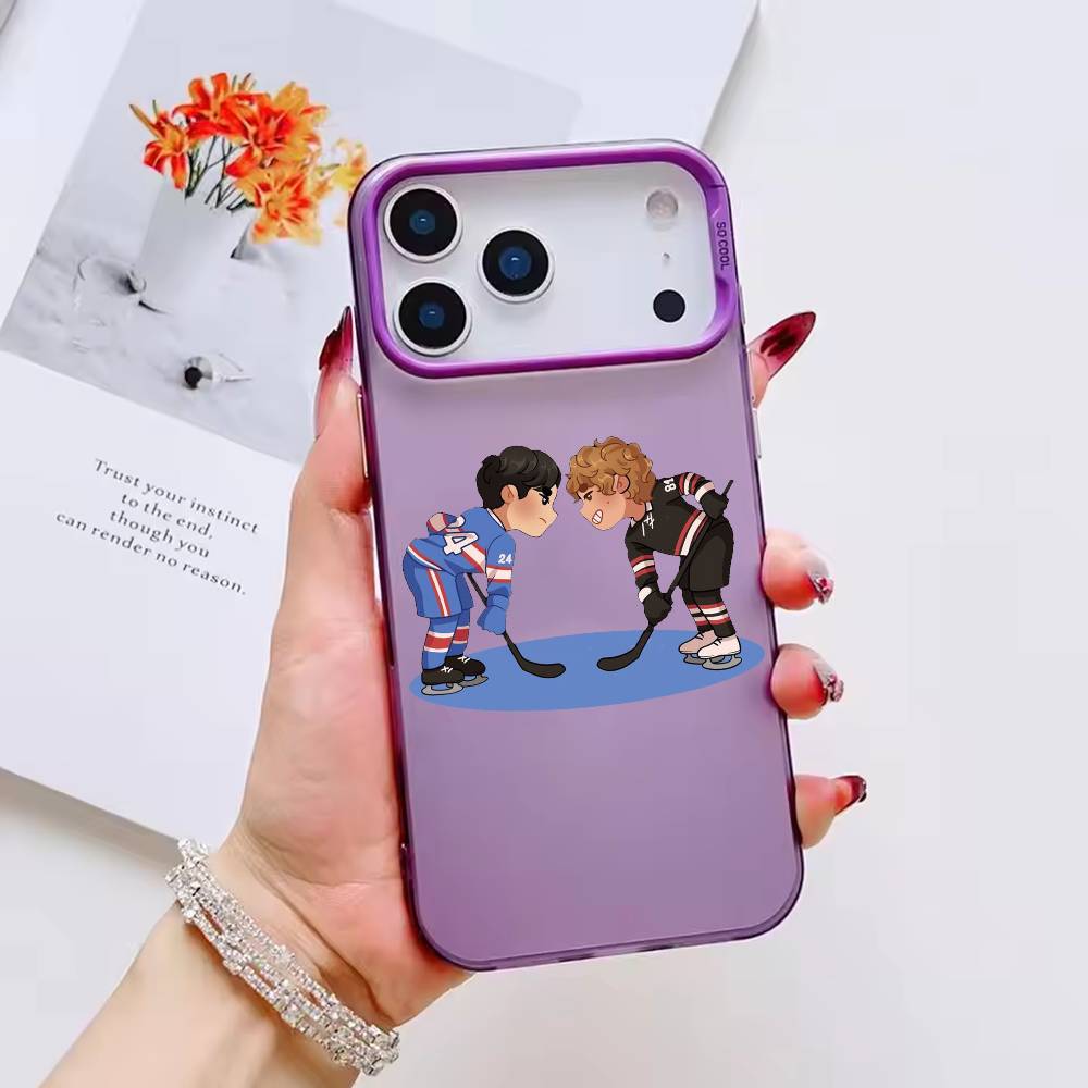 HOT Heated Rivalry Phone Case Color Silver Shell For IPhone 17 16 15 14 13 12 11 Pro Max Plus