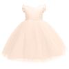 Girl Dress Party Gown Tulle Satin Pageant Birthday Princess Ruffle  Gown