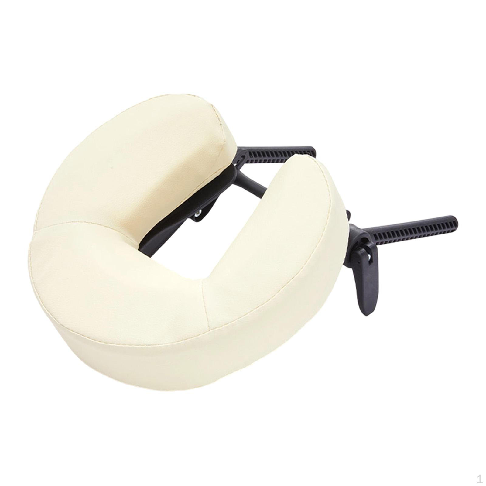 2 sztuki łóżko kosmetyczne podpora pod głowę regulowany zagłówek poduszka wsparcie wspornik White