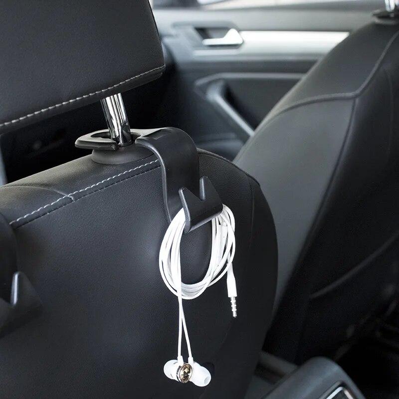 2 Pieces Car Seat Hook Car Accessories, Car Creative Hidden Hooks.20kg Seat Back