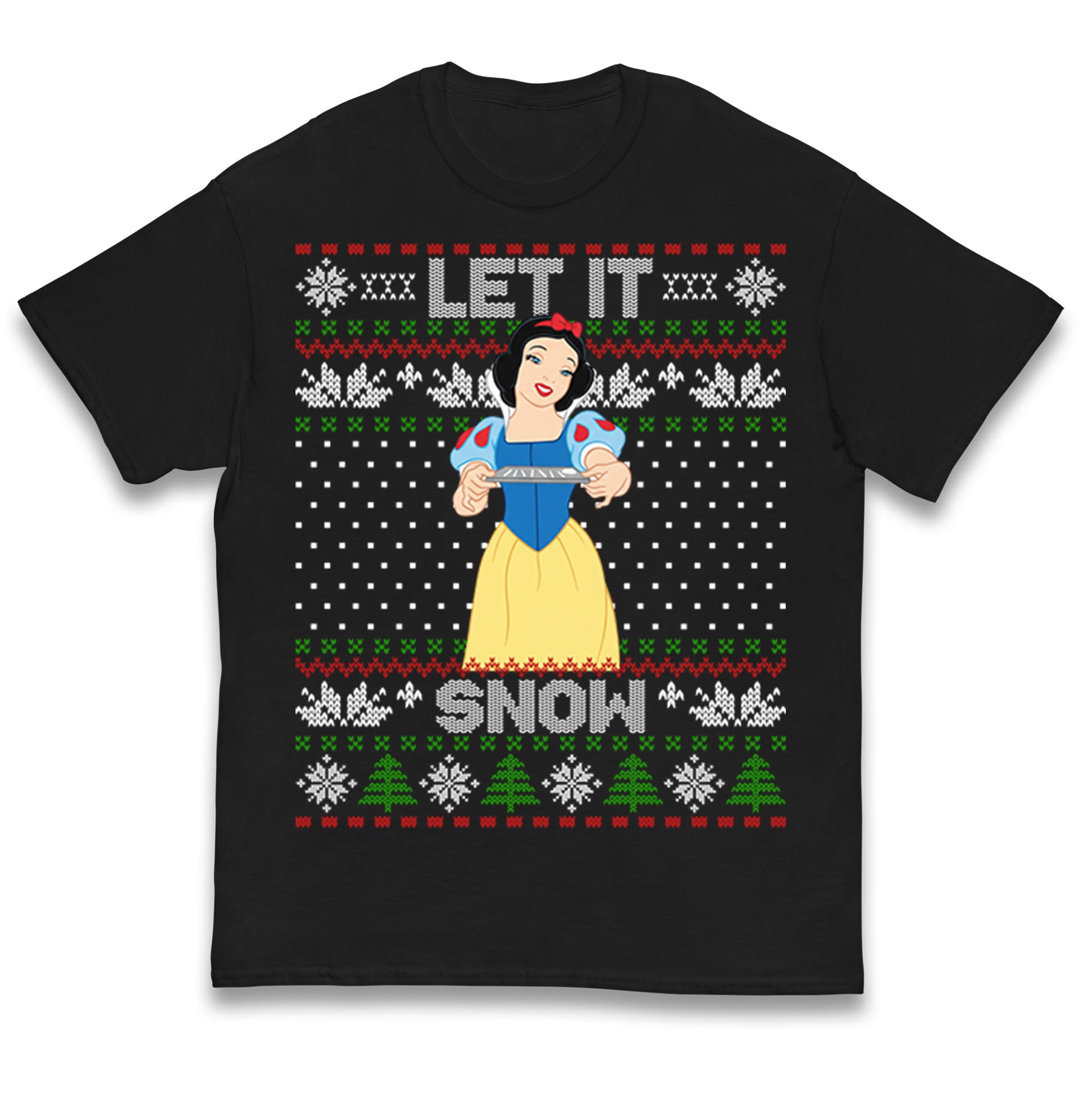 Snow White Let It Snow Christmas Kids T Shirt 100