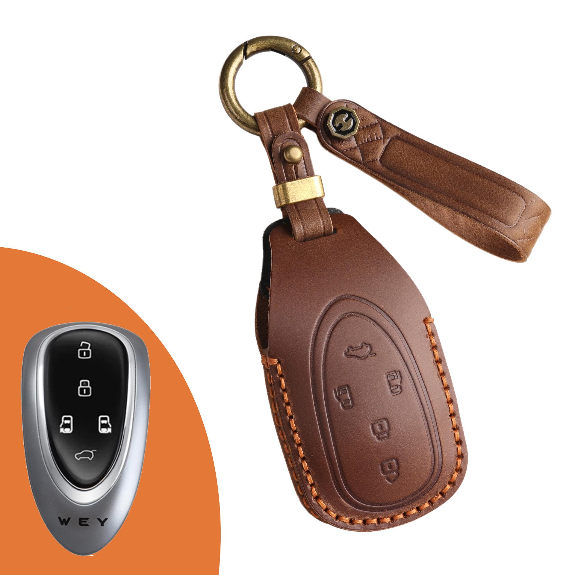 

Подходит для 23 Wei Pai Blue Mountain кожаный чехол для ключа/WEY Wei бренд альпийский автомобильный ключ пульт дистанционного управления защитная сумка