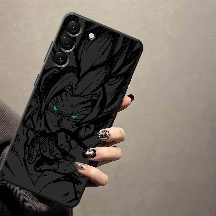Case for Samsung Galaxy A20 A13 A06 A05 A17 A04 A40 A16 A30 A15 A50 A10 A12 A70 Black Soft Phone Cover Dragon Ball Vegeta Son