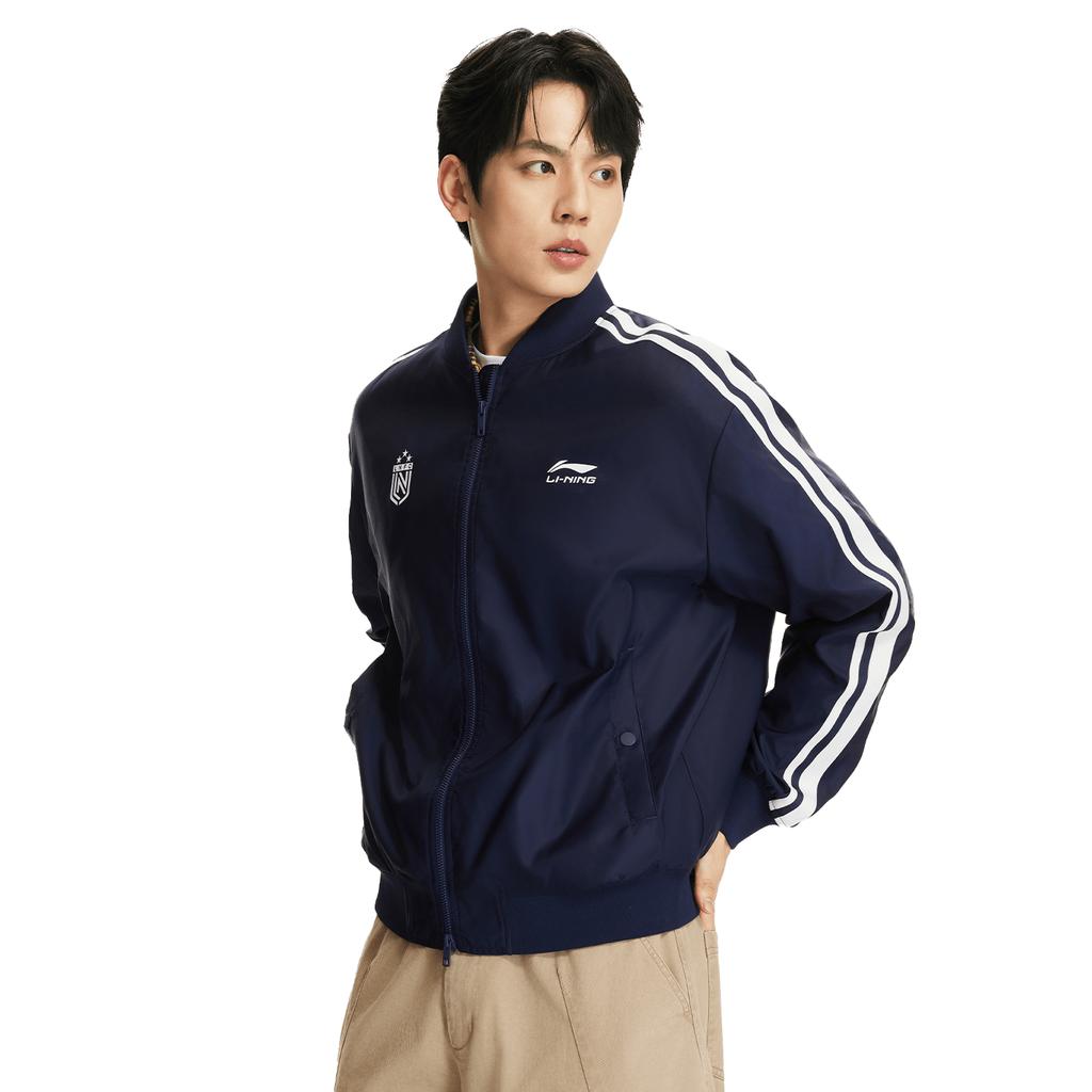 Li-Ning Sport Lifestyle Series Baseball Collar Couple Jacket Unisex Jacket AJDW231-2