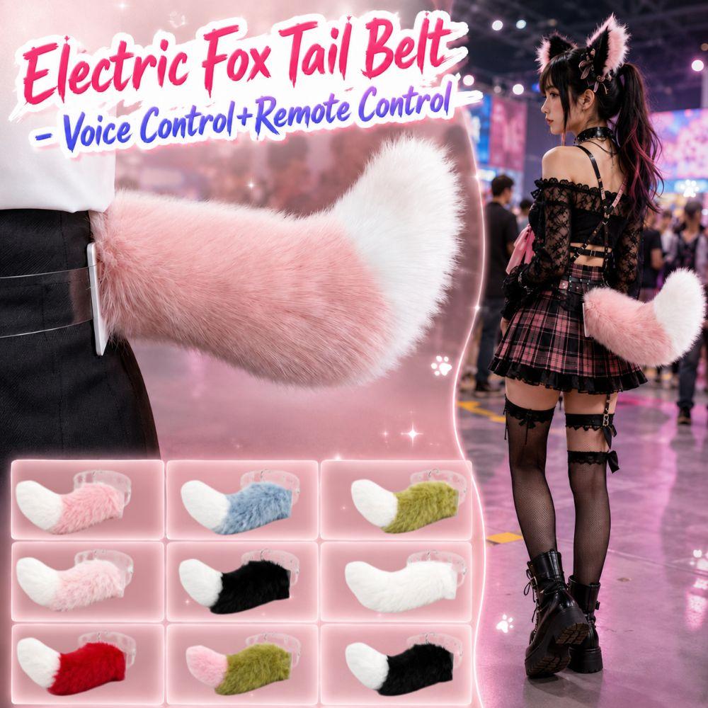 Remote Control Electric Fox Tail Belt Plush Electric Tail Halloween Cosplay Performances, Etc