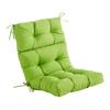 Garden Rocking Chair Cushion Foldable for Deep Seating Lounger Green