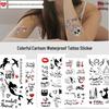 Non-reflective Floral & Metallic Tattoo Stickers for Full Back