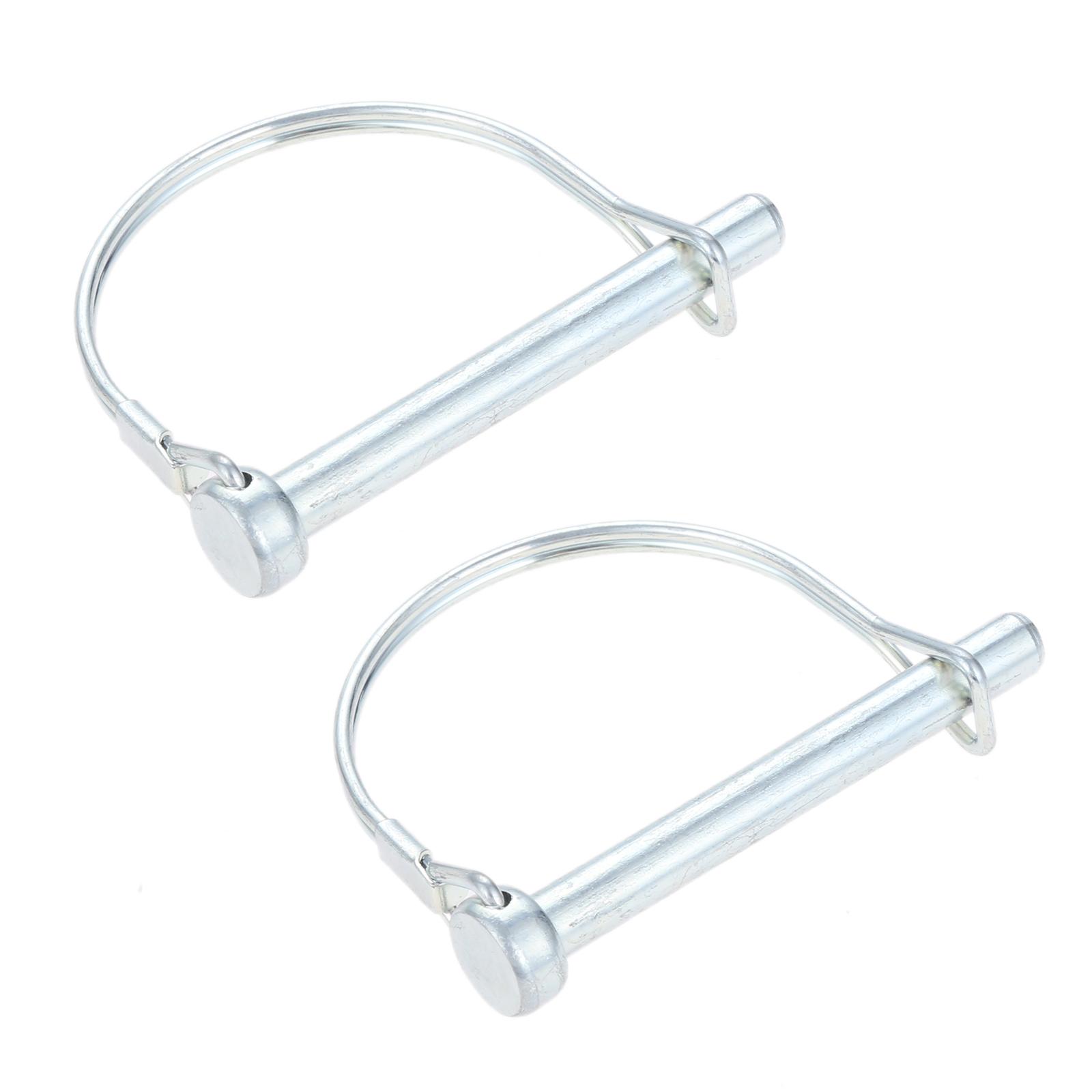 

DRELD 5/4/2Pcs Steel Coupler Safety Pin M6-M12 Heavy Duty Safety Coupler Shaft Locking Ring Split Hitch For Farm Lawn Garden M8x72mm 2pcs