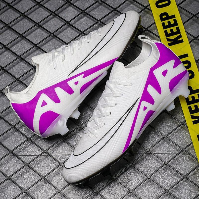 2025 football shoes new 2025 low-top thorns 15 youth training AG long nails artificial flat sports shoes