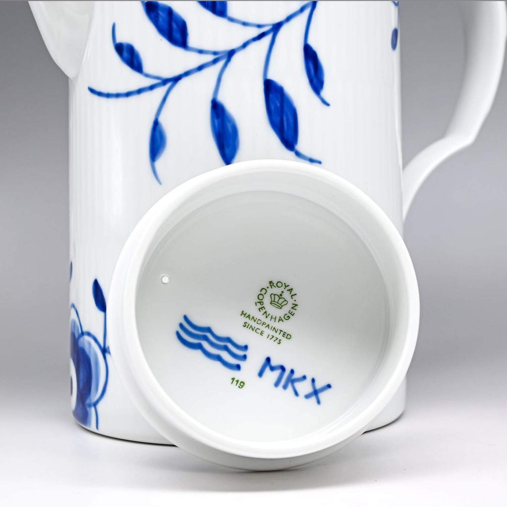 ROYAL COPENHAGEN Niebieski Fluted Mega Doniczka Cylinder Wydanie na 20. Rocznicę 1100ml 2381118(1052389) [Używany]