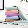 Coral Velvet Cut Edge Towel Plain Square Towel Soft and Thick Moisture Moisture-wicking and Quick Drying Men and Women Bath Towels
