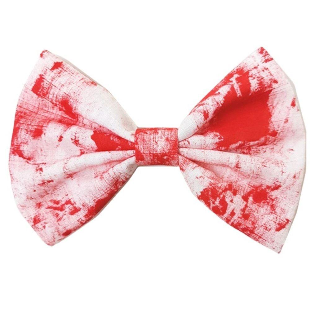 

Headwear Blood Bow Hairband Printed Bow Hair Clip Funny Halloween Headband Cosplay Style C