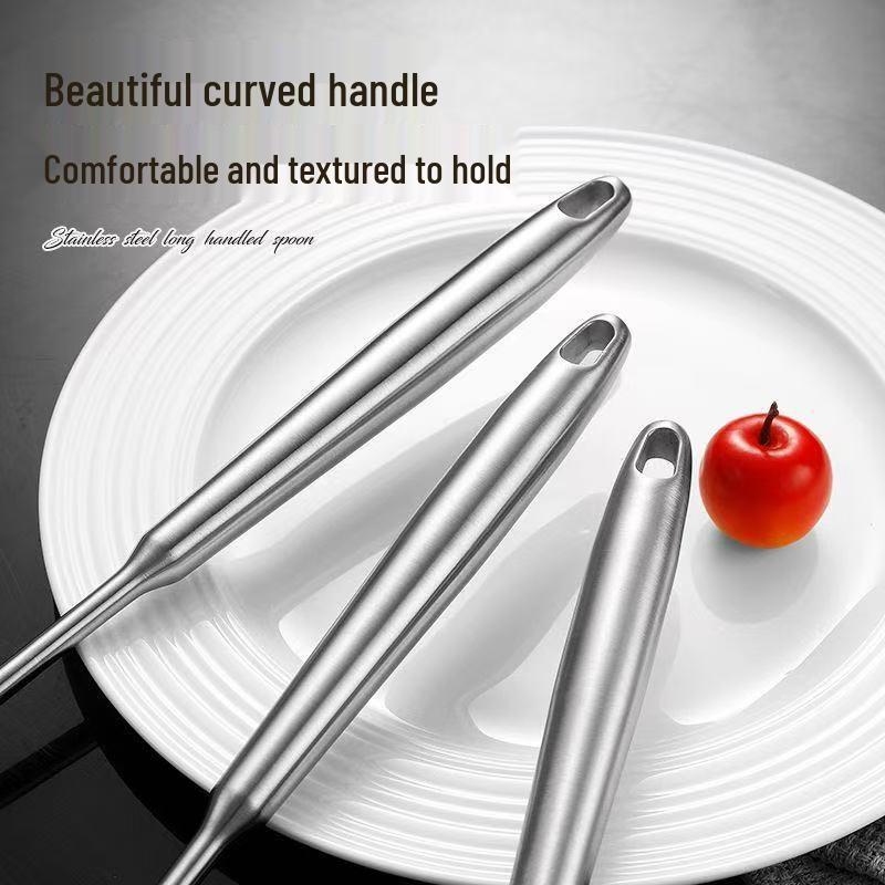 304 Multi-hole Stainless Steel Skimmer: Hot Pot, Frying, Noodle & Dumpling Strainer.