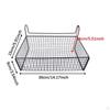 Bedside Hanging Storage Basket Beside Shelf Iron Rack Organizer for Cubical Wall Dormitory Apartment