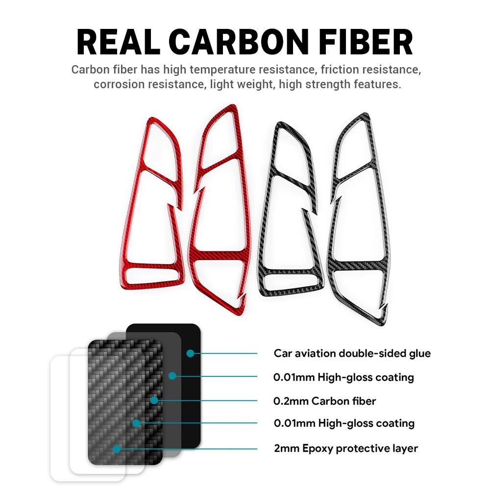 For Ford Focus SE RS ST Ecoboost 2012-2015 2016 2017 2018 LHD RHD Real Soft Carbon Fiber Sticker Car Side of Instrument Outlet