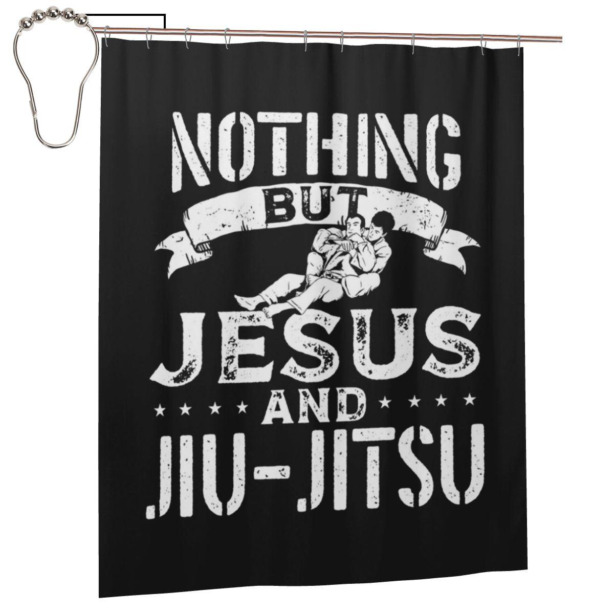 

Brazilian Jiu Jitsu Flag Jiu Jitsu Chess Shower Curtain Bathroom Polyester Waterproof Bath Curtains With Hooks W60H190(CM)-1 Pcs