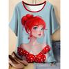 Casual Simple Women's Short-sleeved Fashion Versatile Top Breathable T-Shirts Women’s