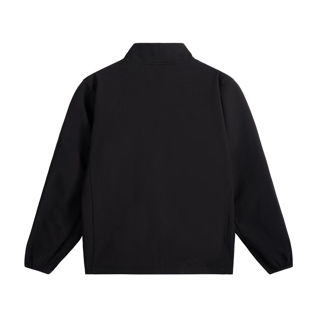 Li Ning Stand Collar Solid Color Casual Versatile Fleece Sports Cardigan Sweatshirt Men Sweatshirt AJDV341-1