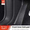 YZ For Tesla Model Y Juniper 2021-2025 Center Console Side Wall Anti-kick Protector Cover Car TPE Rest Pedal Side Guard Pad