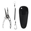 Stainless Steel Fishing Scissors - Multi-function Fishing Line Cutter with Split Ring Opener & Retractor