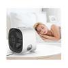 (white) Mini Usb 7 Color Humidifying Negative Ion Air Conditioner Cooling Fan -DGZD