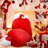 Red Extra Large Christmas Bag Creative Plush Storage Pouch Xmas Decoration Candy Bag  Christmas Eve