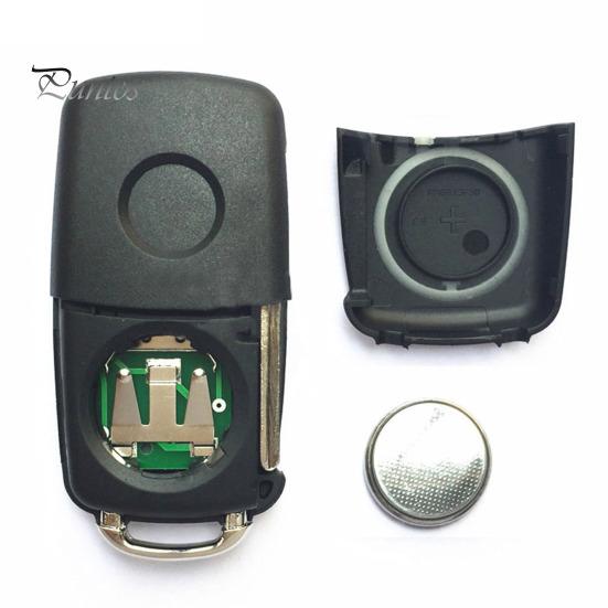 Remote Key for Car Replacement 3 Buttons 434MHz Flip Case Fob 5K0 837 202 AD Volkswagen Button