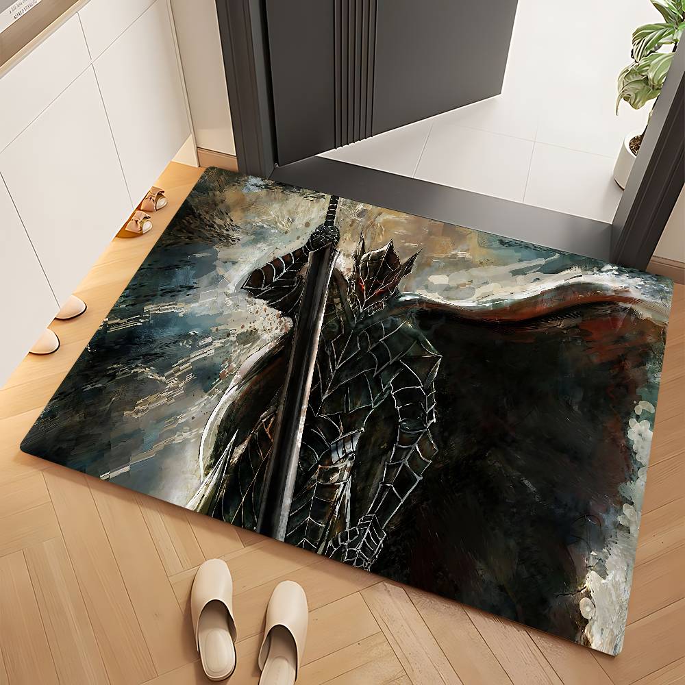 Anime B-BerserkS Hallway Carpet Rectangle Anti-slip Home Soft Badmat Front Door Indoor Outdoor Mat Doormat Area Rug