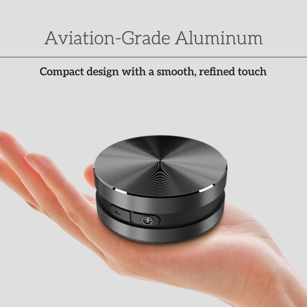 Vibration Speaker | 360° Surround Sound, Bluetooth 5.1, TWS Stereo, Aviation Aluminum, Strong Suction Cup - Portable Wireless Speaker