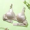 Silk Bra Double-sided Mulberry Silk Bra Thin No Steel Ring Seamless Underwear Women's AB Cup Solid Color Silk Bra
