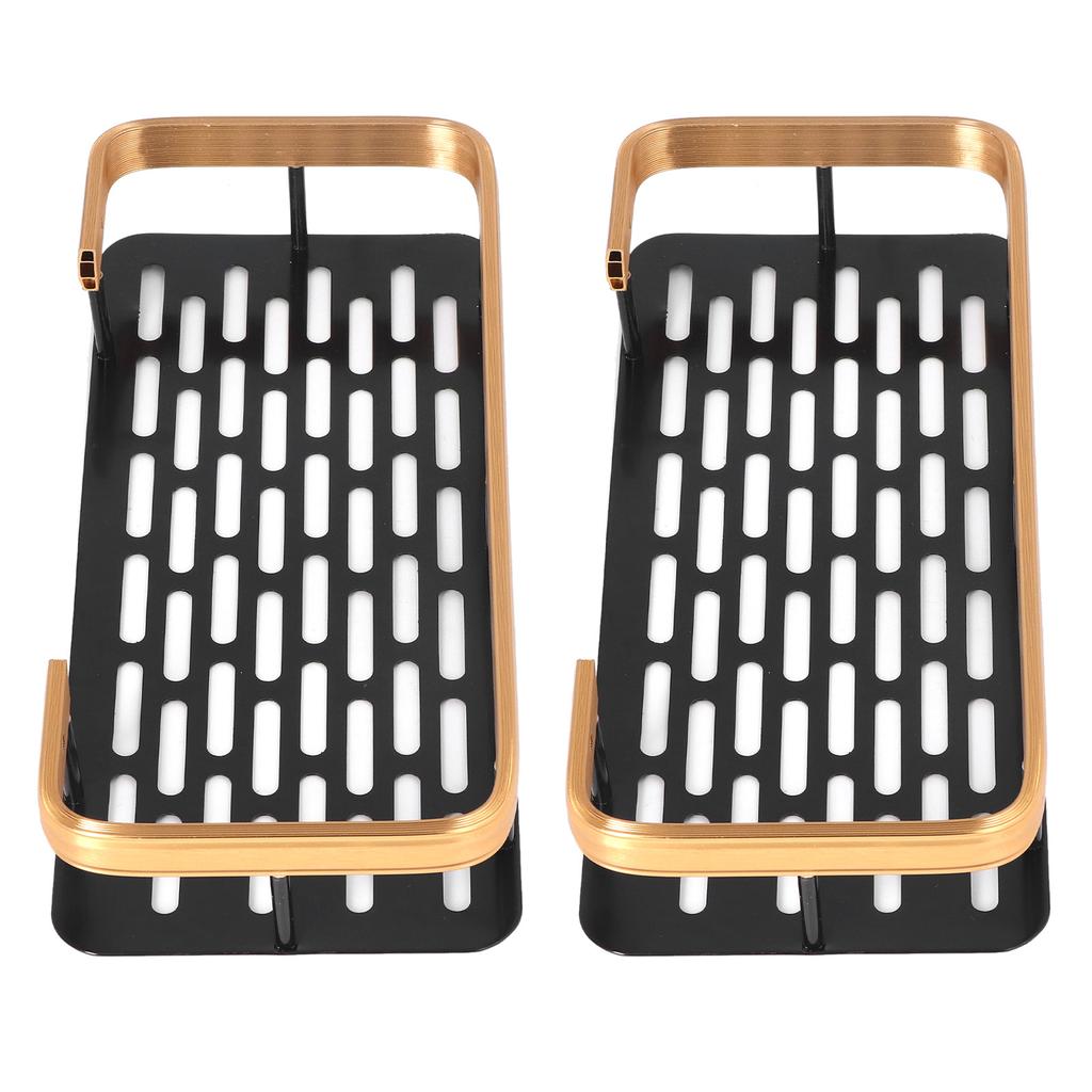 Sprchová polička Dvouvrstvá Obdélníkový tvar Úspora místa Hliníková Bez vrtání Instalace Koupelna