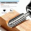6-Piece Woodworking Rotating Irregular-Shaped File Set Steel Files with Round Handles Grinding and Polishing Tools Deburring