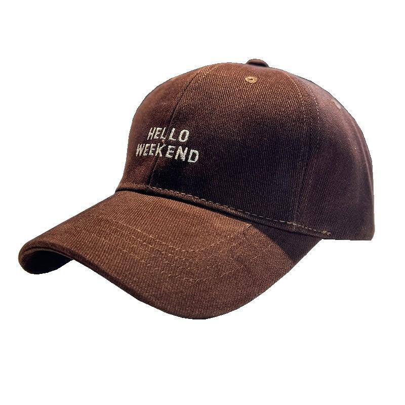 Hello Embroidered Baseball Cap For Men Women Casual Sun Hat Adjustable Cotton Sun Protection