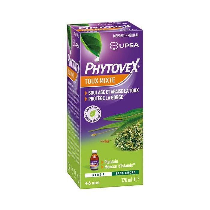 UPSA Phytovex Sirop Toux Mixte Sans Sucre 120ml