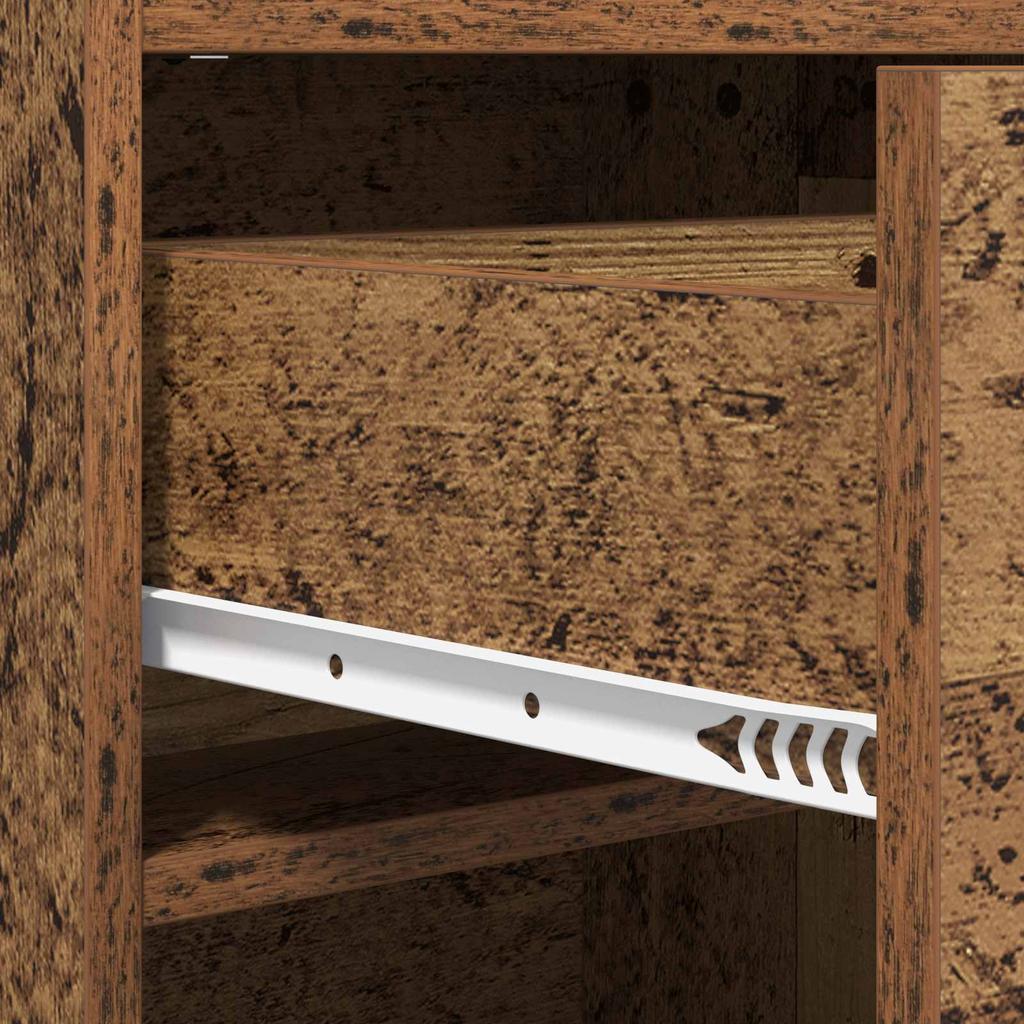 Shoe Cabinet with Storage Reclaimed Wood Look 48 x 36 x 92 cm Engineered Wood