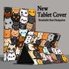 Cartoon Cat Flower For Xiaomi Redmi Mi Pad 4 5 6 6s 7 7s SE Pro 2 11 Plus Max 12.4 11 11.2 12.5 8.7 inch Tablet Case