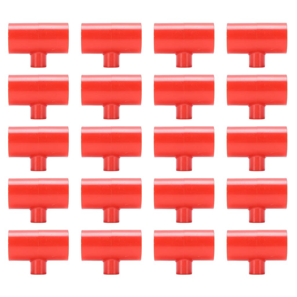 20PCS Chicken Waterer PVC Tee Fittings Automatic Poultry Water Drinker Fittings for Threaded Nipples Waterer Cups