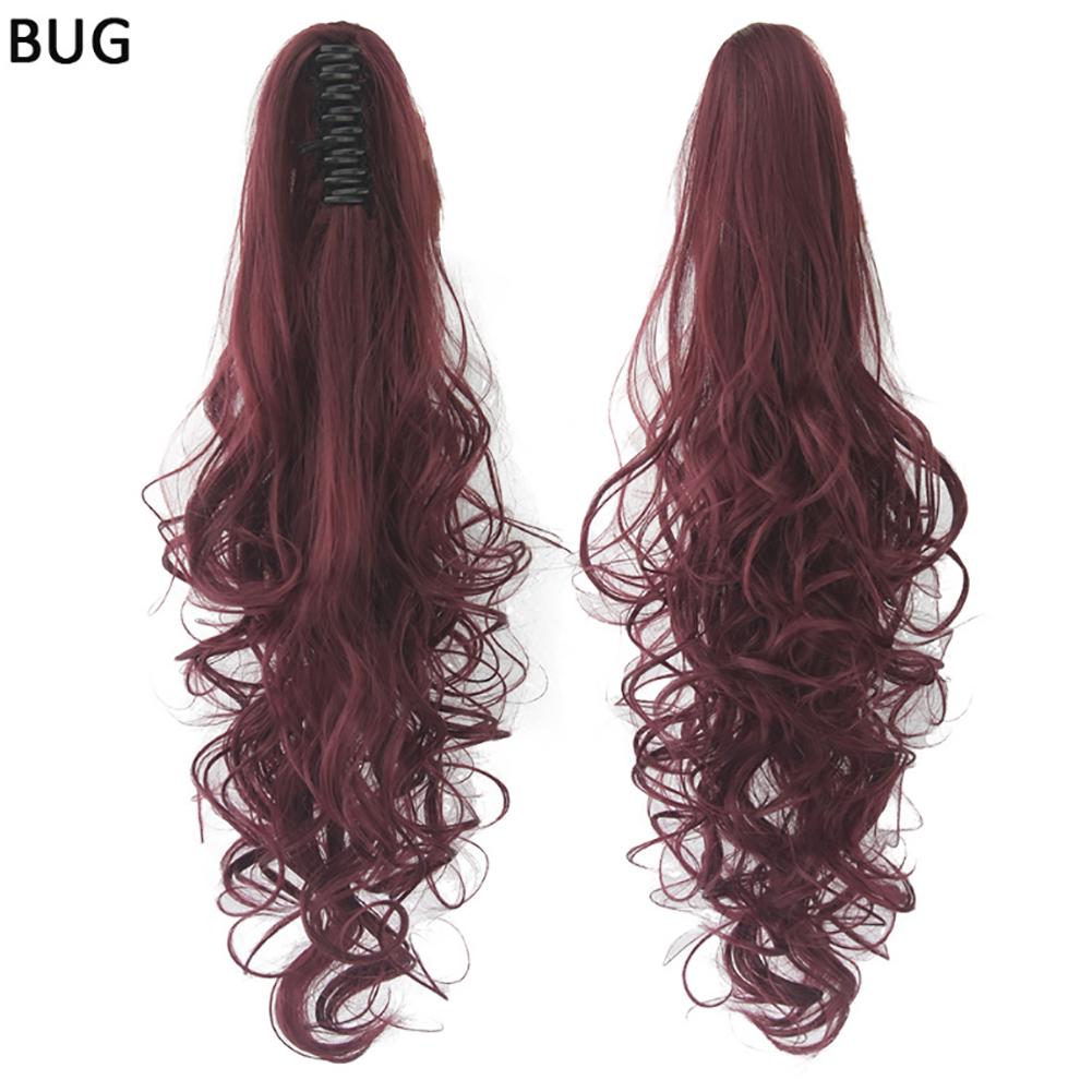 High Temperature Wire Wig European and American Big Wave Catching Ponytail Fashion Curly Hair Bundle
