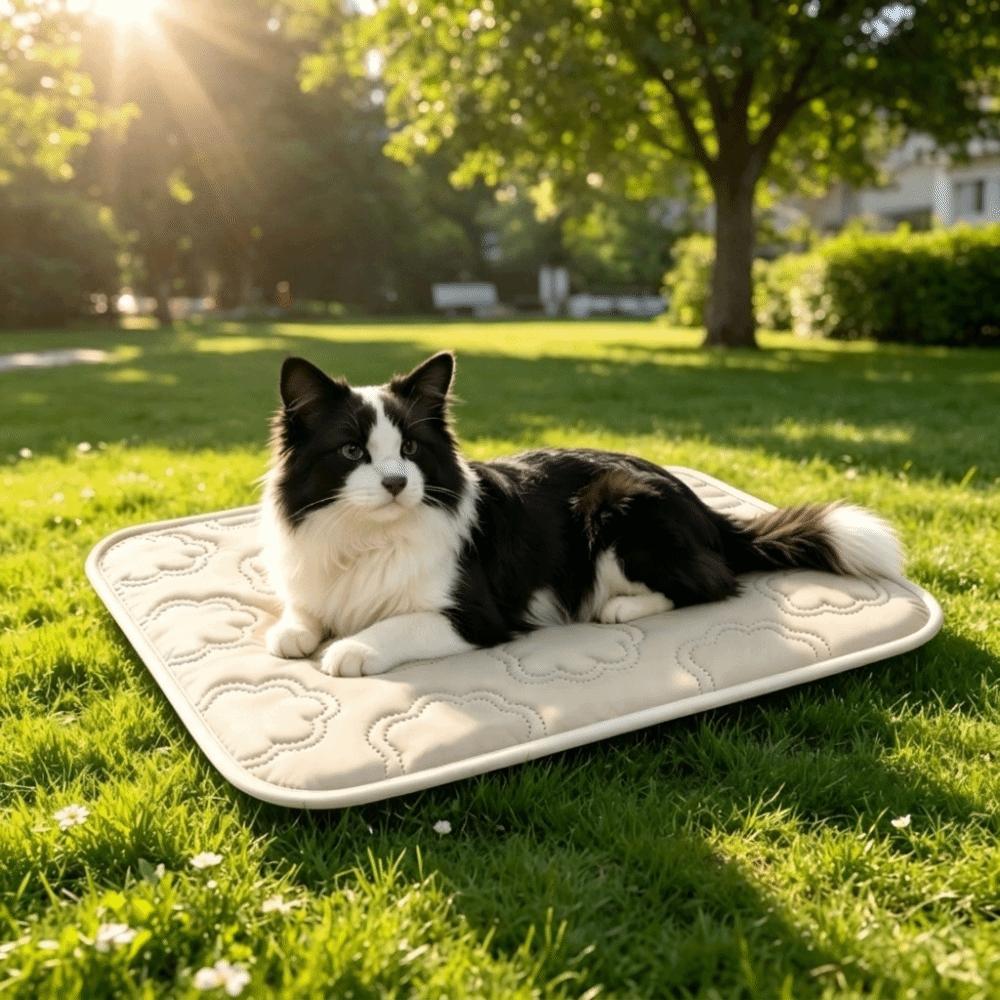 Dog Bed Mat Breathable Dog Cooling Mat Folding Non-Slip Pet Ice Pads Soft Dog Cooling Pad Home Sofa