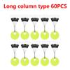 60pcs 10 Group Set Rubber Space Beans Resistance Stopper Line Vertical Beans Carp Fly Fishing Float Carp Fishing Bobber