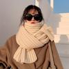 2024 High-End Versatile Red Wool Scarf for Women: Perfect Winter & New Year Gift