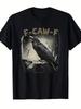 Men's Heavyweight 220gsm Funny Crow T-Shirt - F-CAW-F Laugh-Out-Loud Bird Graphi