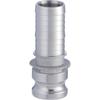 TOYOX Camlock Adapter Hose Shank for Factory Equipment Piping and Various Machinery Incorporation 2 Inch Stainless Steel 633-E-2-SST