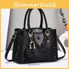 Design Fashion Splicing Shiny Snake Pattern Women Handbag With Pendant Bag Small