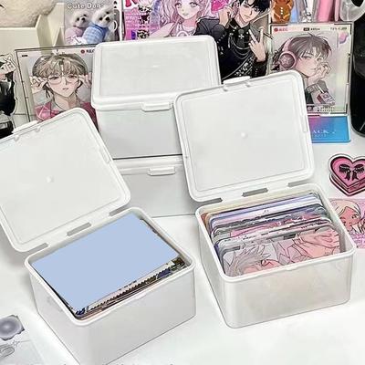 Korean Transparent Storage Box Blind Box Card Pocard Storage Box Organizer AVE