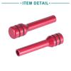 ACROPIX Interior Car Door Lock Knob Pull Pin Aluminum Alloy Red 4pcs