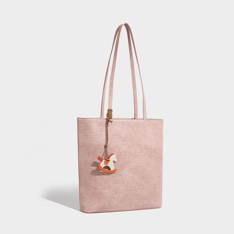 2025 Summer New Fashion Versatile Handbag for Women Trendy Shoulder Bag High-end Woven Tote Bag
